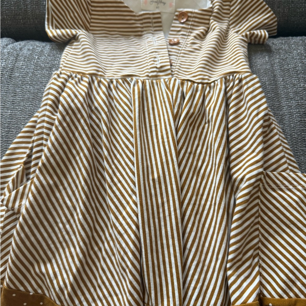 SweetHoney Striped Kids Dress